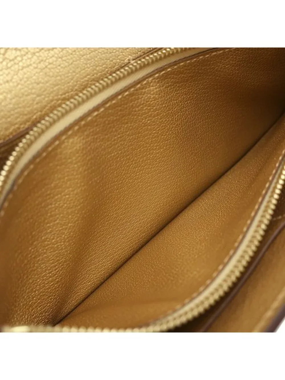 Hermes Wallet Kelly Long to Go Chevre Chamkila Champagne Gold